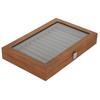 Wooden Fountain Pen Display Case Organizer Walnut Wood Storage Gift Box for 12 Pens Display