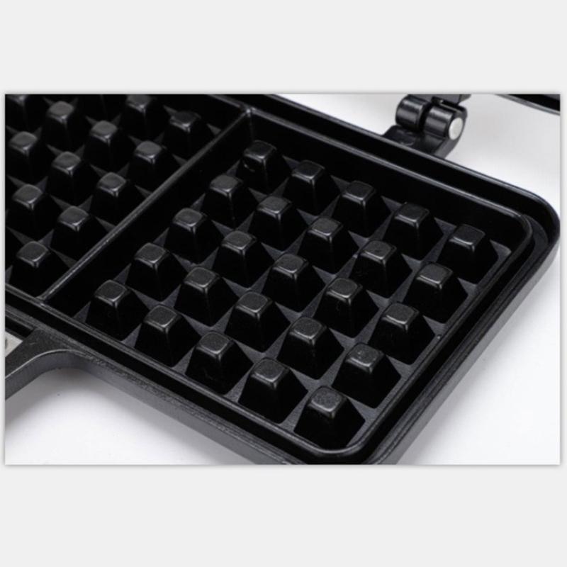 Łatwa do czyszczenia forma do gofrów Niezawodna tacka na gofry Nieprzywierająca forma do gofrów Dwustronna patelnia do gofrów Waflowa prasa do gotowania na zewnątrz