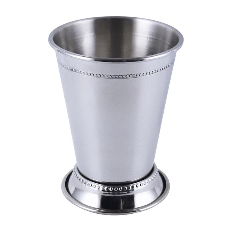 

Reusable Mints Julep Cups Stainless Steel Cocktails Cups Mixed Drink Bar Beer Mugs Metal Moscow Mules Cup Party Supplies серебряный