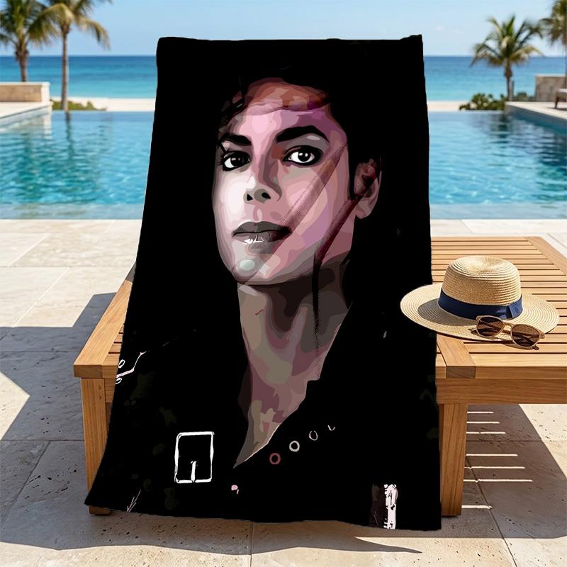 Michael Jackson Stilvolles Digitaldruck Strandtuch Schnelltrocknende Saugfähige Decke Für Strand Pool Fitnessstudio Reisen
