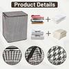 A Set Of 3pcs Extra-Large Thickened Pleated Storage Bags, With A Capacity Of 50.19 Gallons/190 Liters, Foldable And Dustproof, Suitable For Storing