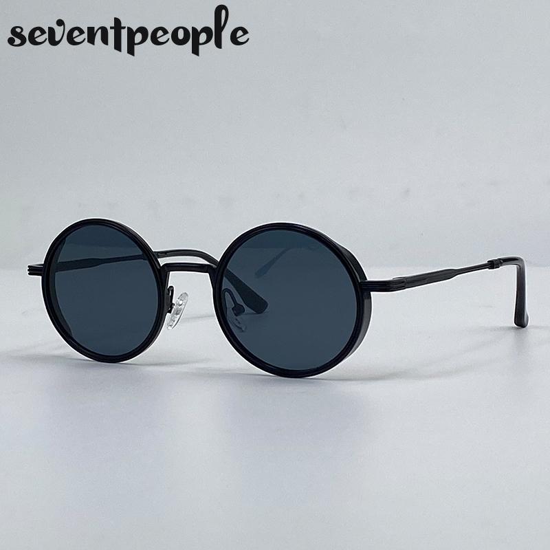 Small Frame Steampunk Round Sunglasses Women Men  Luxury Brand Vintage Punk Driving Sun Glasses UV400 Classic Metal Eyewear