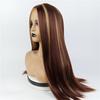 Synthetic Hair Long Body Wavy Wigs for Women Mix Color Brown with Highlights Blonde Color Natural Wig Daily Use Hair Replacement