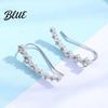 Rhinestone Earrings 1 Pair Women Prom Non-pierced Ear Clips Decor