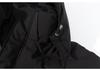 Women's Long Black Down Jacket with Detachable Hood - 2025 Chinese Style Winter Collection