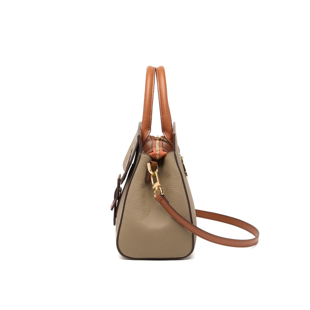Genuine Leather Women's Bags Shoulder Messenger Lock Cover Super Soft Skin Ladies  Bags