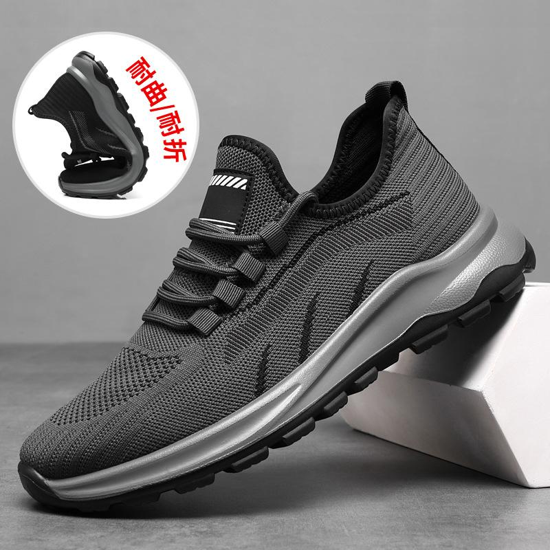 Men's Shoes 2024 Spring New Mesh Casual Shoes Breathable Comfortable Sports Walking Shoes Men