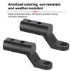 Motorcycle Handlebar Extension Post Motorcycle Riding Extender Rearview Mirror Mount Easy Installation Ergonomic Adapter For