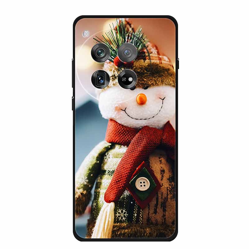 Christmas Phone Cases For Oneplus 12 12R 13 Case Black TPU Silicone For OnePlus 13 5G TPU Protective Soft Cover 1+12 1+12R 1+13