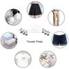 10pcs Pants Racks Wind Proof Multi-purpose Skirt Racks For Clothes Drying Trousers Wardrobe Clip Anti-slip Clothes Hanger
