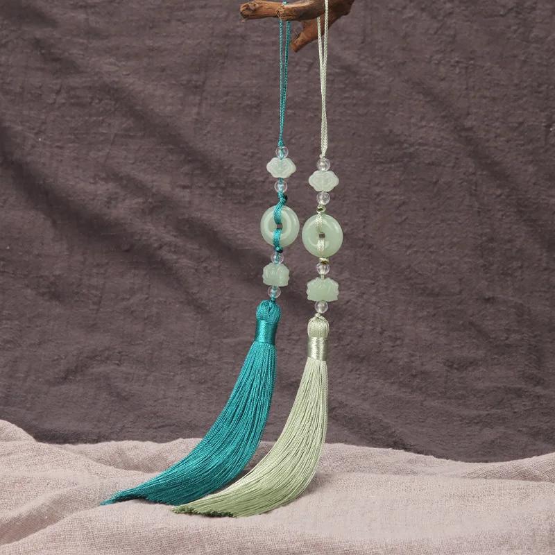 2Pcs Imitation Chinese Knot Tassels DIY Curtain Clothes Bag Craft Supplies Classical Style Tassel Pendant 13cm Beaded Fringe