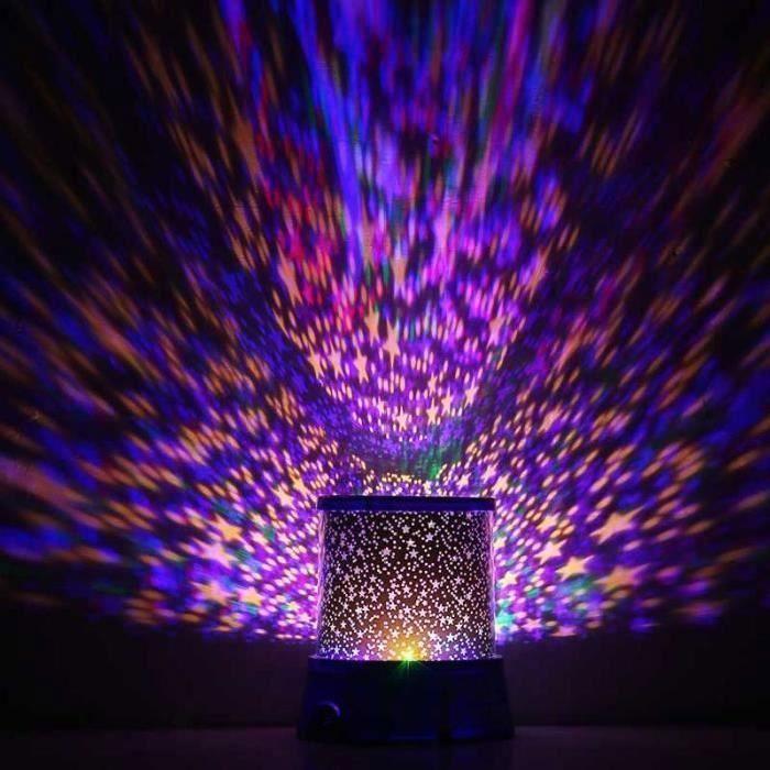 SHOP-STORY - Veilleuse LED Avec Projection De Ciel Étoilé Pour Cadeau Naissance Décoration Chambre Bébé et Enfant