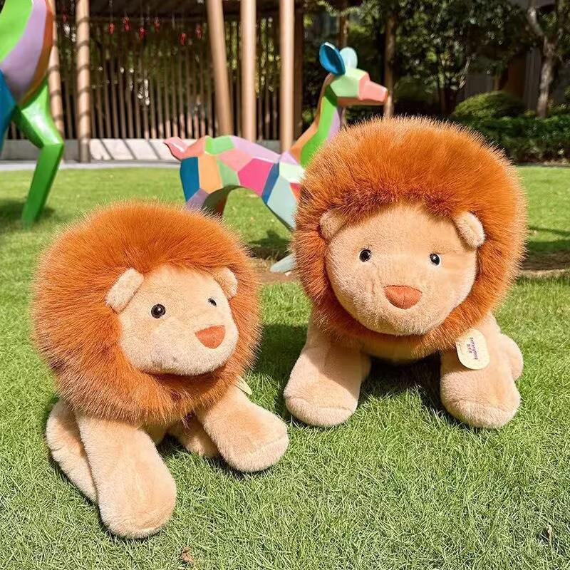 1 Peça 30/45cm Bichos de Pelúcia Fofos Bonecos Leão Brinquedos Super Macios Kawaii Brinquedos de Pelúcia Leão Para Decoração de Quarto de Crianças Presentes de Aniversário para Meninos