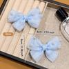 2 Blue Bow Hair Clips and Hair Accessories Suitable for Daily Use