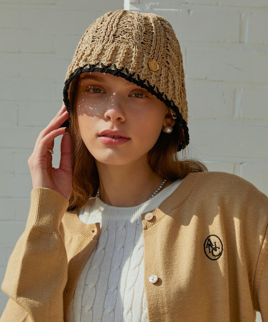 ANOETIC Anc New Twisted Bucket Hat_Beige