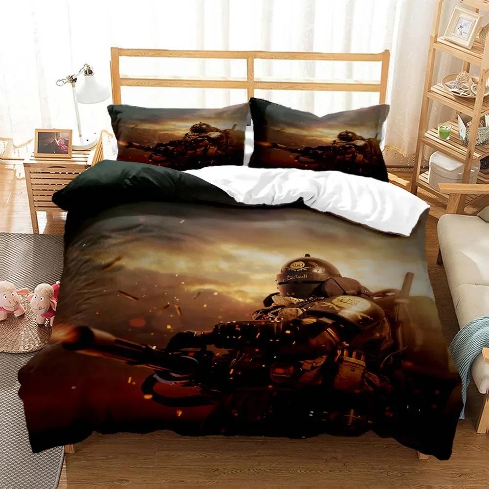 3D Game Call of Duty Gamer HD printed bedding Queen bedding set  Customized King size bedding set Soft and comfortable