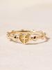 Minimalpiercing 14K 18K Frey Heart Ring (D Type)