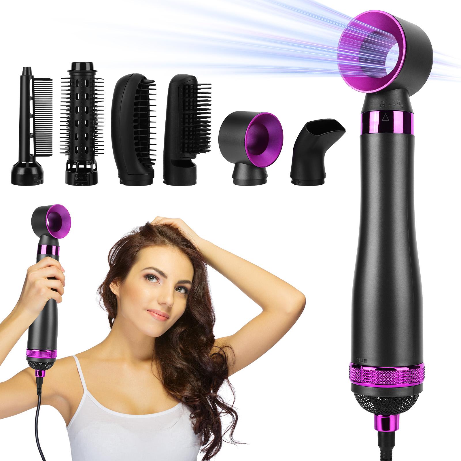 6 in 1 Hair Straightener Multifunctional Hair Curler Strong Wind Hair Styling Set Hot Air Comb for Drying Curling Straightening China Mainland