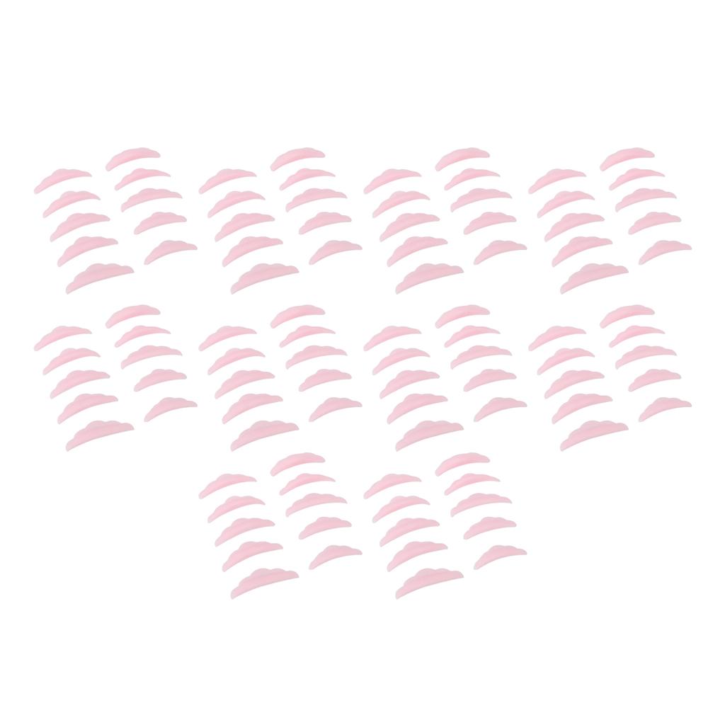 50 paia di bacchette per il sollevamento delle ciglia in silicone morbido e riutilizzabile, per il sollevamento delle ciglia, strumento di bellezza per il trucco.