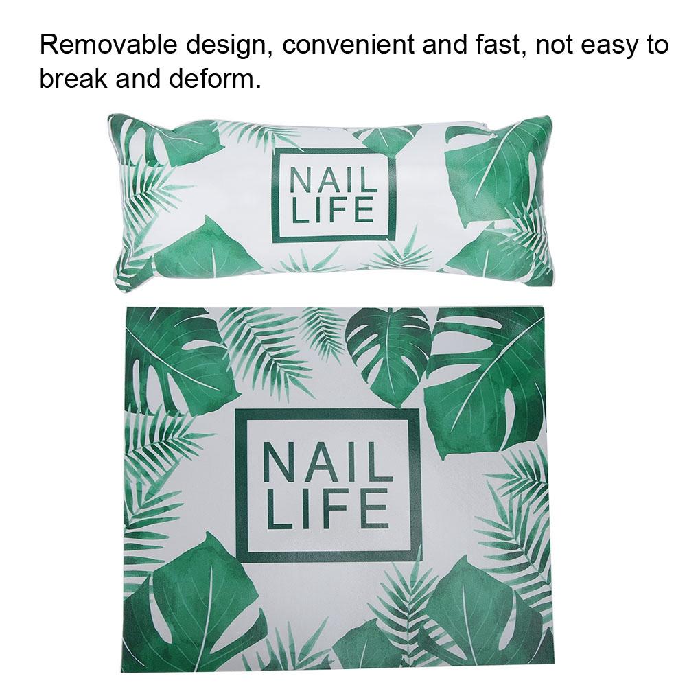 Nail Art Hand Set Hand Arm Rest Holder Cushion Washable Manicure Table Mat Marble