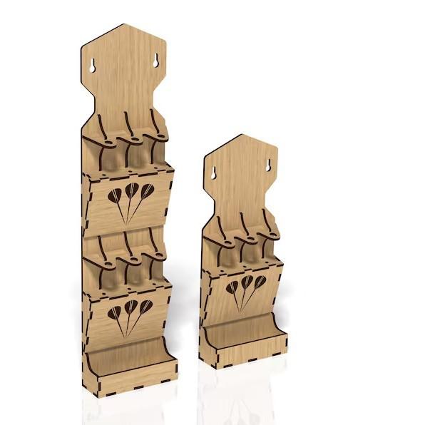 New darts storage device, a wooden handicraft display for home living room darts storage rack