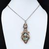 Copper Larimar Pendant Copper Wire Wrapped Gemstone Pendant Unique Pendant Handmade Copper Jewelry Gift For Her Wonderful Wire Wrap Pendant