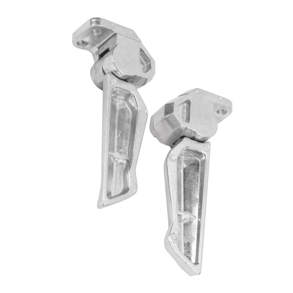 Pair of Motorcycle Foot Pegs Pedal Automatic Telescopic Aluminum Alloy Footrests Universal