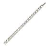 Germanium Bracelet for Men and Women, Hematite Magnetic Health Bangle/Wristband, Gift Box Included [Two-Tone, 185mm]
