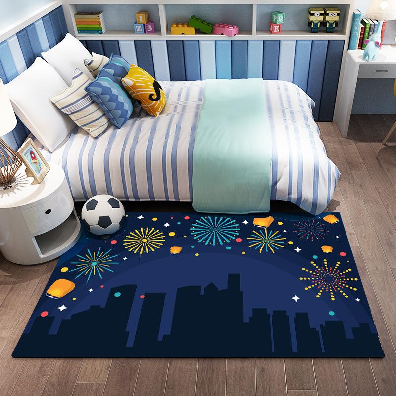 

Детская спальня, ползающий ковер с рисунком, домашняя кровать, ковер с рисунком, напольный коврик, дверной коврик 40x60cm