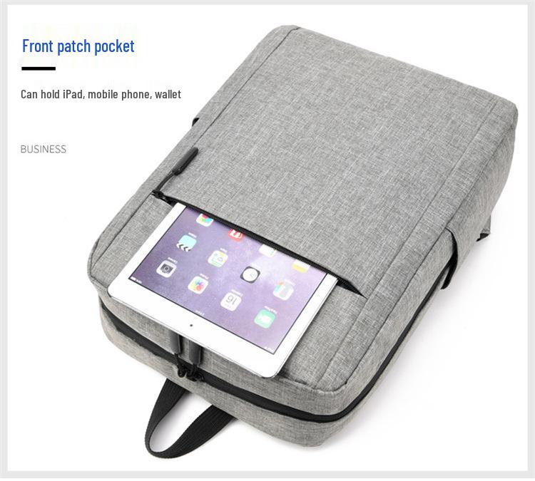 Unisex Fashion Backpack – Printed Logo, Simple Design, Fits Laptops