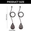 2pcs Ceiling Fan & Light Pull Chain Extensions Decorative Pendants with Connectors Elegant Ceiling Fan Pull Chains set