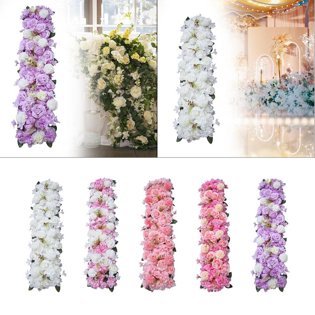Backdrop Flower Panel Dining Table Centerpiece Romantic Decoration Floral Panel for Wedding Birthday Ceremony Reception Graduate