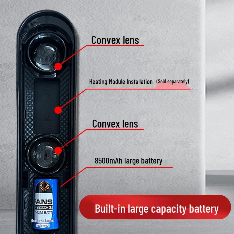 Battery-Powered Wireless Infrared Beam Detector, Outdoor Waterproof Anti-theft Alarm, Easy Installation, No Wiring Needed