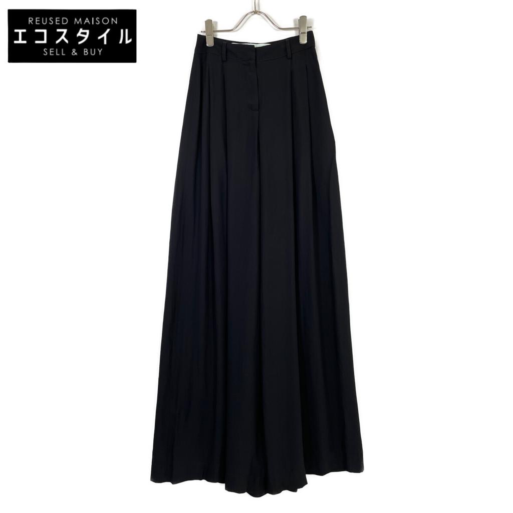 Off-White OWCA078F18A71053 Black High Waist Over Wide Pants Bottoms 36 blackUsed