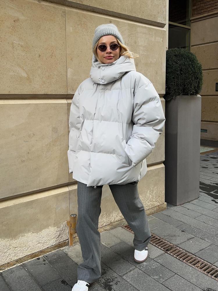 Cotton Jacket 2026 Autumn And Winter European And American New Cotton Jacket Women's Loose Cotton Jacket Loose Jacket Top