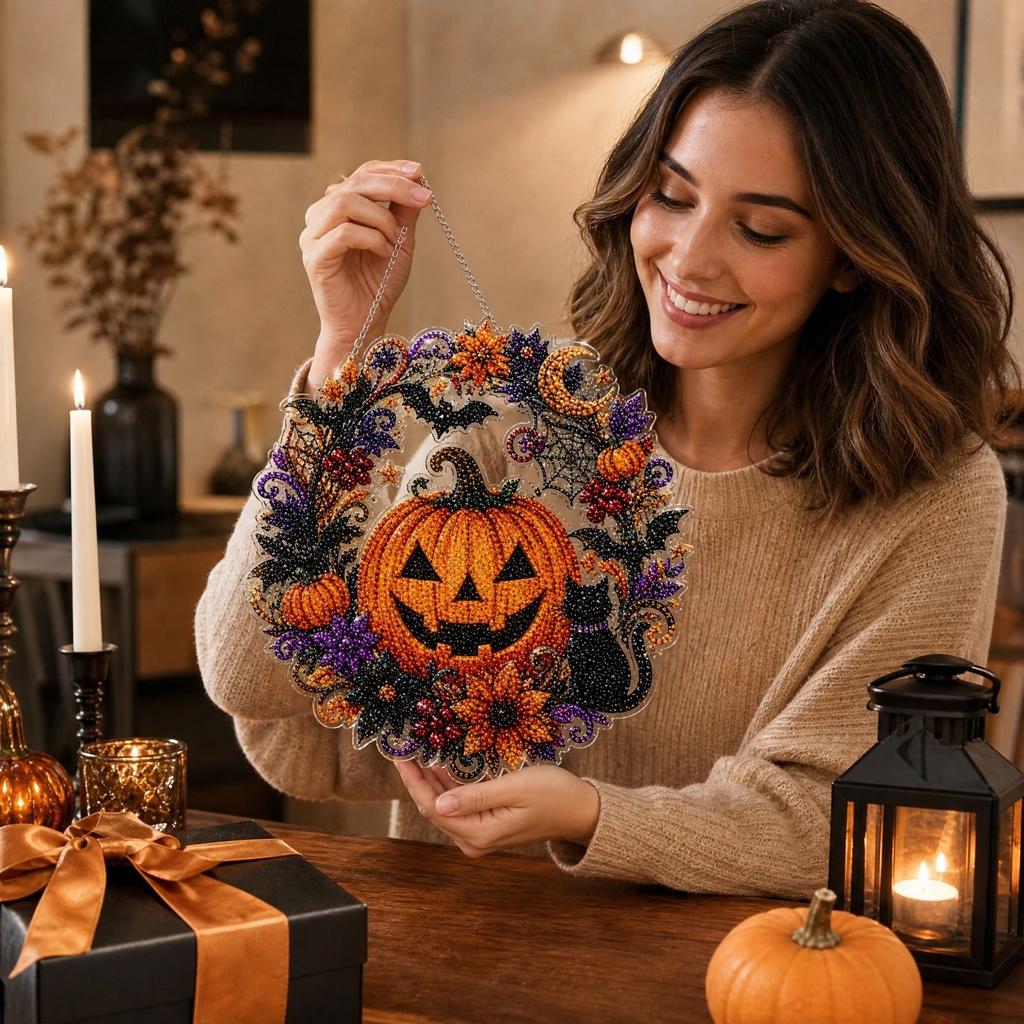 Halloween Schilderset voor Doe-het-zelf Projecten – Halloween-Thema Kit met Kralen en