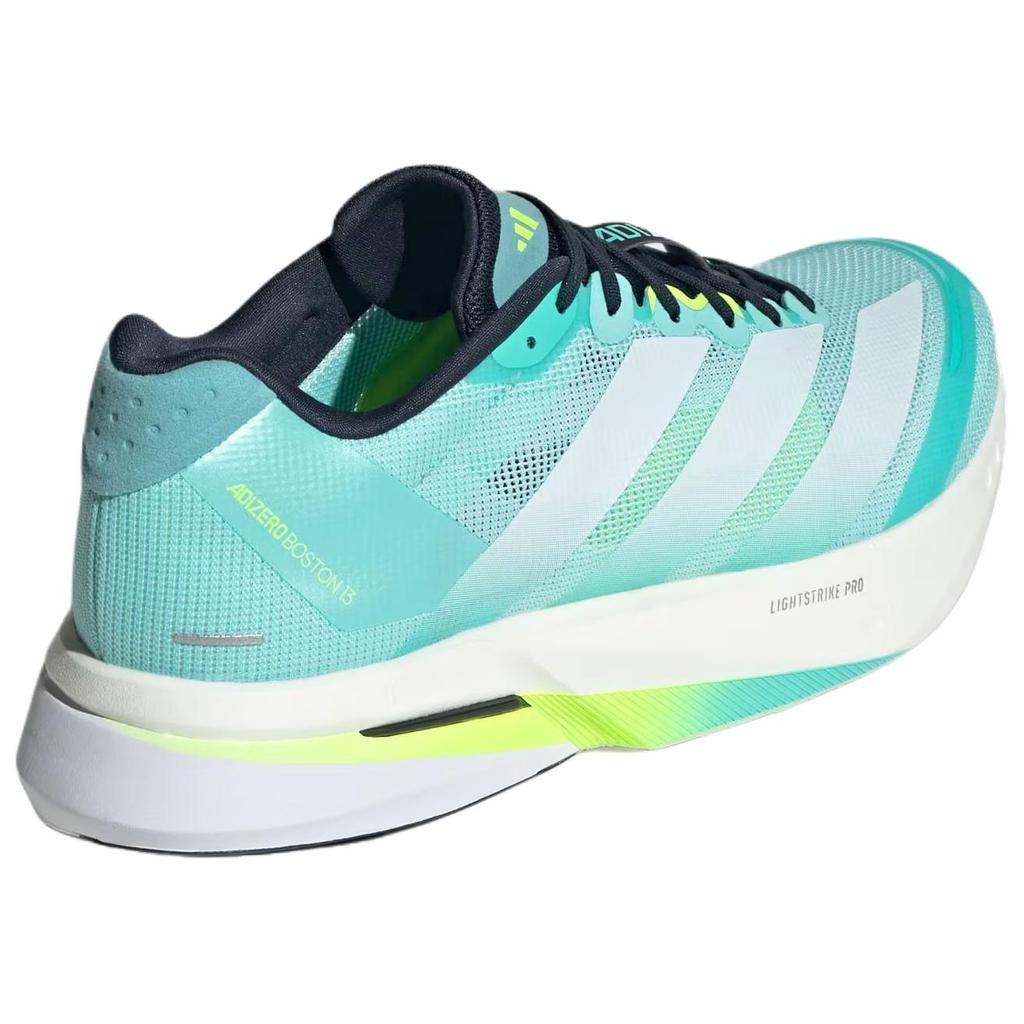 Adidas Adizero Boston 13 Flash Aqua Men Sneakers Green Cloud-White Lucid-Lemon JS4945