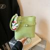 Simple bucket bag women's 2025 new trendy texture messenger bag versatile temperament shoulder bag