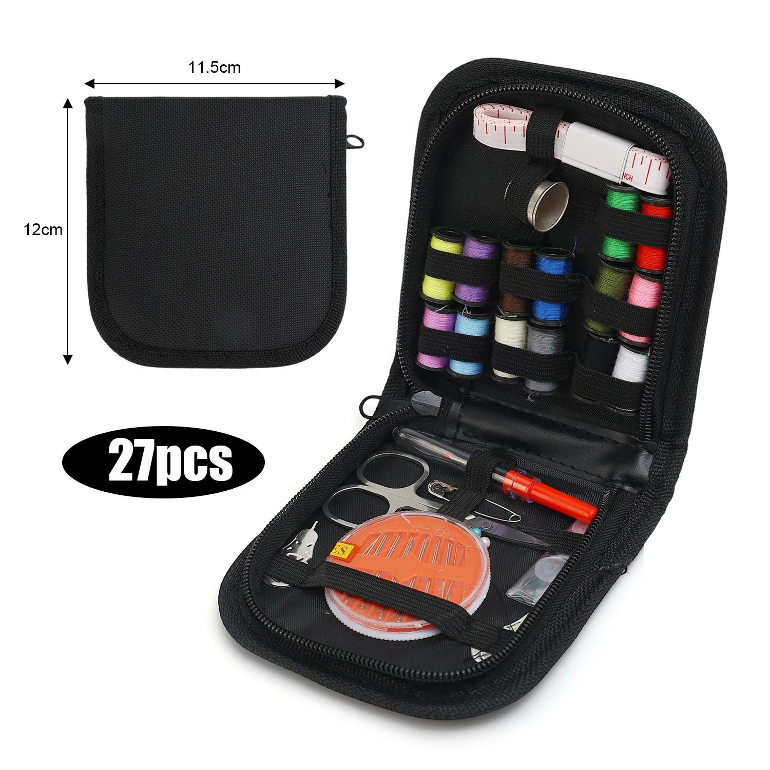 

Набор мини-швейных принадлежностей из 27 предметов, портативный, с разноцветными нитками, прочными иглами из сплава, для путешествий, дома, починки, ремонта, DIY-крафт-проектов 1set