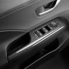 For Hyundai Kona SX2 2026-2026 Car Tuning Carbon Fiber Style Door Armrest Pad Decal Window Lifting Button Cover Accessrioes