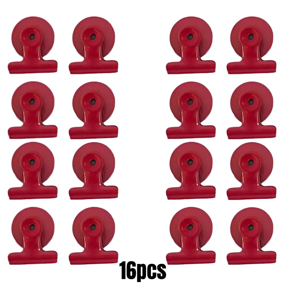 4/16pcs Magnetic Clips Heavy Duty Refrigerator Whiteboard Space-Saving Clip Set for Kitchen Office Photo Displays Holder Decor