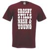 Crosby Stills Nash Young Band Logo T Shirt New