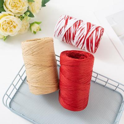 Upgraded Thick & Thin Raphia Paper & Japanese Washi Cotton Thread for Summer Crochet and Weaving Projects
