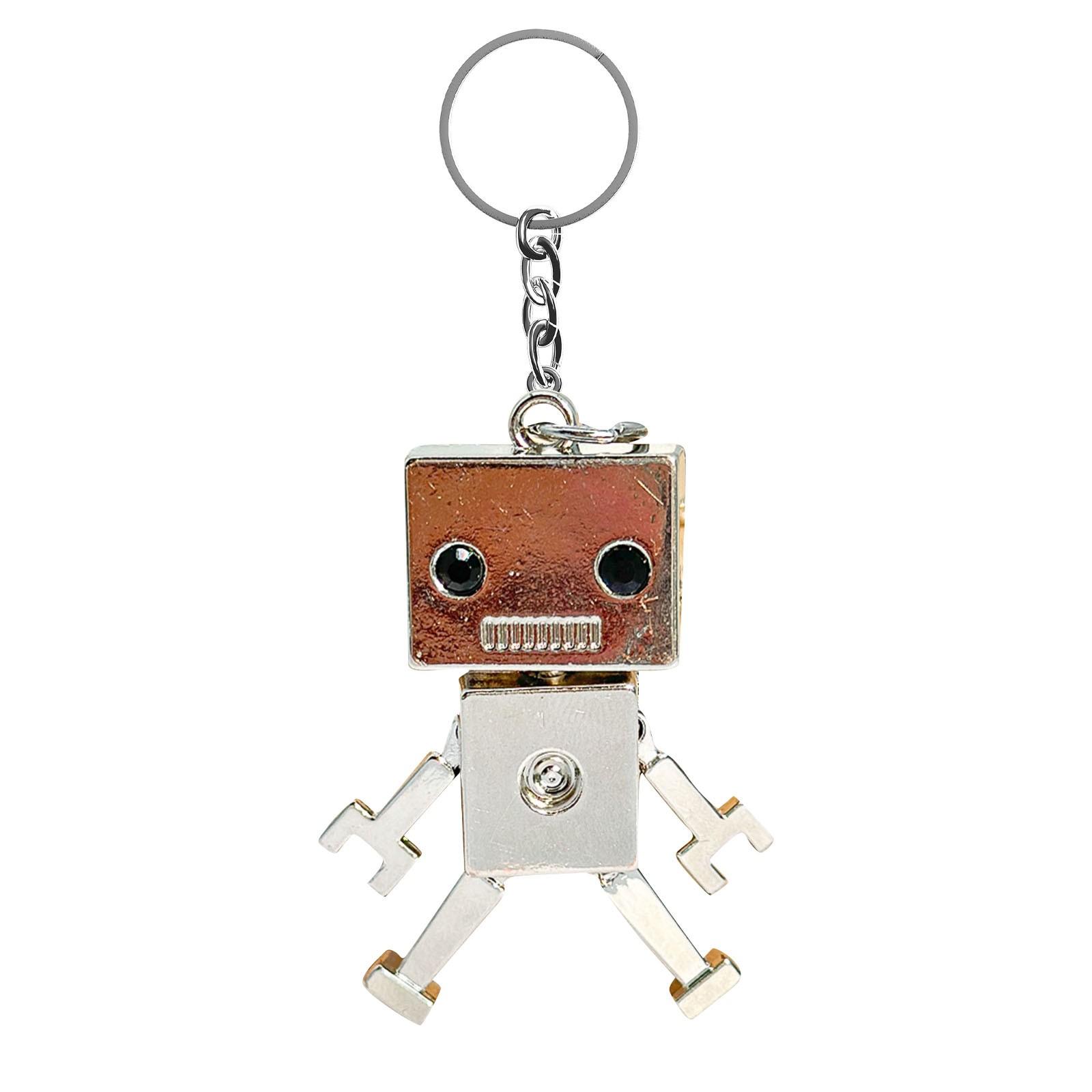 

Винтовой робот металлический модный универсальный брелок школьный портфель чехол для мобильного телефона декоративная цепочка One Size