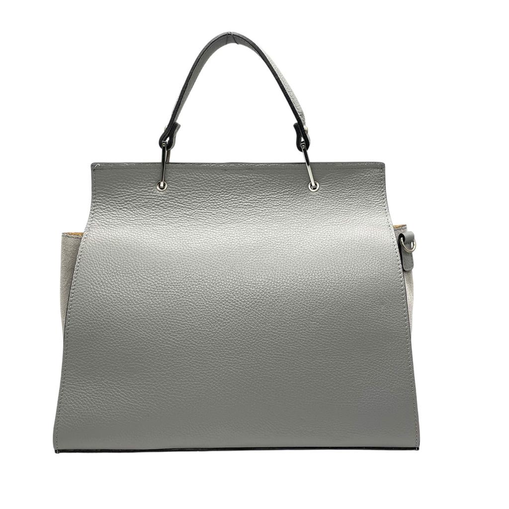Used CAMELLIAHandbag gray leather/Suede Women