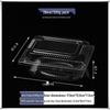 Transparent Disposable Plastic Box with Lid for Fresh Fruit, Roast Duck, Cake, or Strawberries.