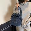 Women's Large Capacity Denim Crossbody Bag Class Commuter Shoulder Bag