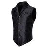 Men's Paisley Victorian Vest Steampunk Waistcoat Slim Fit Fitted Collar Formal Casual Retro Elegant Custom