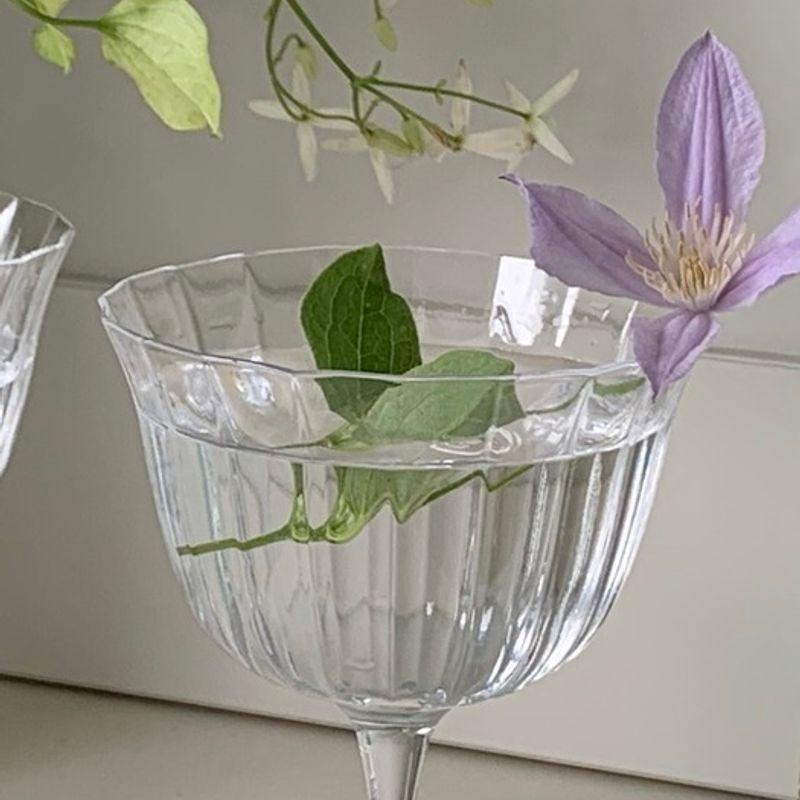 Elegant Table French Fitz Crystal Glass (Wine Glass Cocktail Honeymoon Gift)