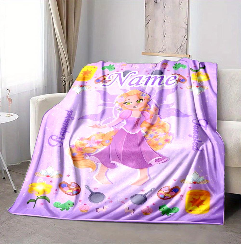 Custom Name Fairy Tale Flannel Blanket Throw Blanket Soft Warm Sofa Bed Decor Unique Gift